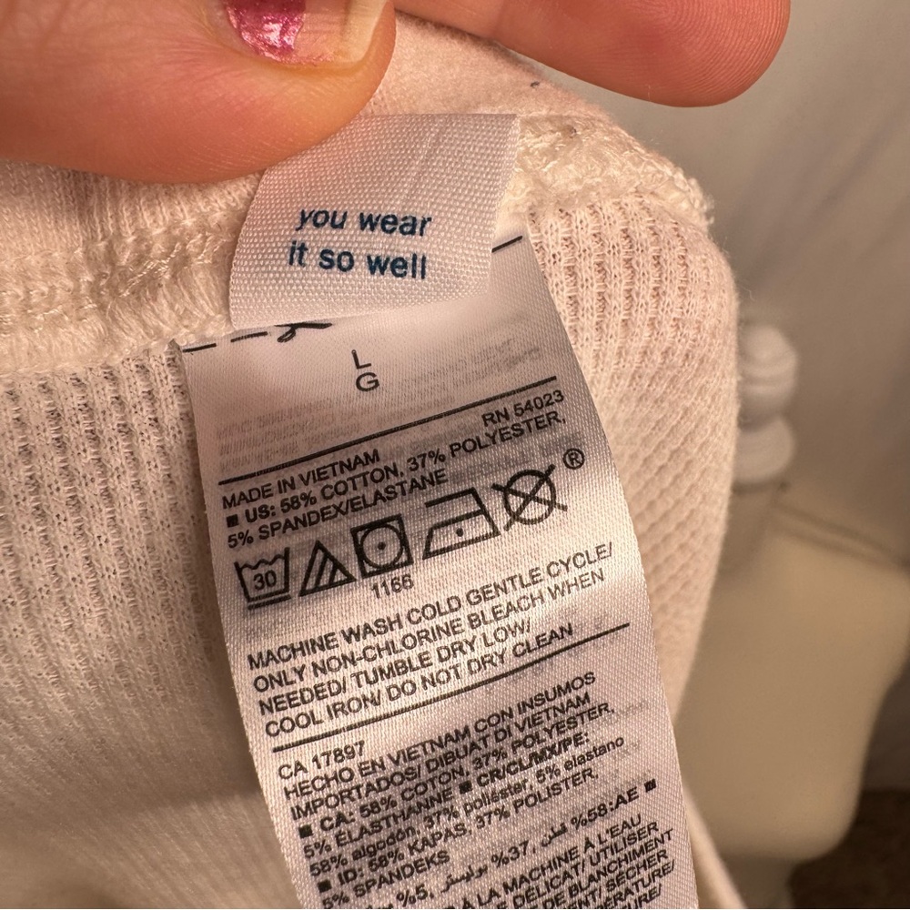 Old Navy Thermal Leggings Snow Leopard Animal Print Pajama Pants L - Picture 14 of 16